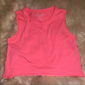 American Eagle size xs pink sleeveless crop top